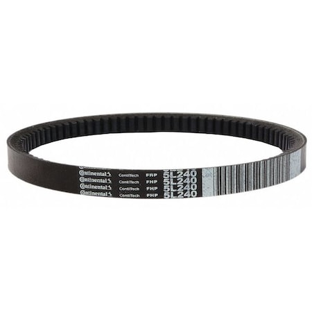 5L260 FHP V-Belt, 26 in Outside Length, 21/32 in Top Width, 25/64" Thickness, 1 Ribs