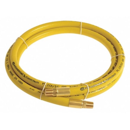 1/4" x 25 ft PVC Coupled Multipurpose Air Hose 300 psi YL