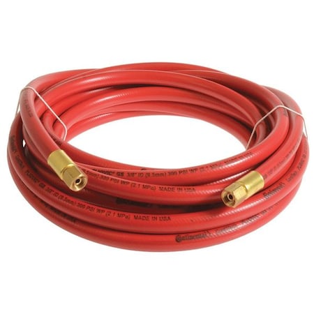 3/8" x 100 ft PVC Coupled Multipurpose Air Hose 300 psi RD