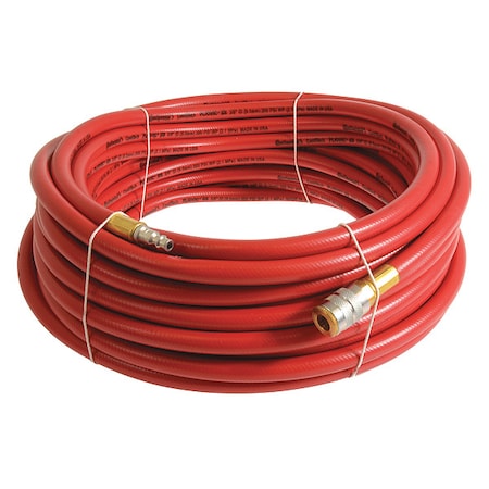 1/4" x 15 ft PVC Coupled Multipurpose Air Hose 300 psi RD
