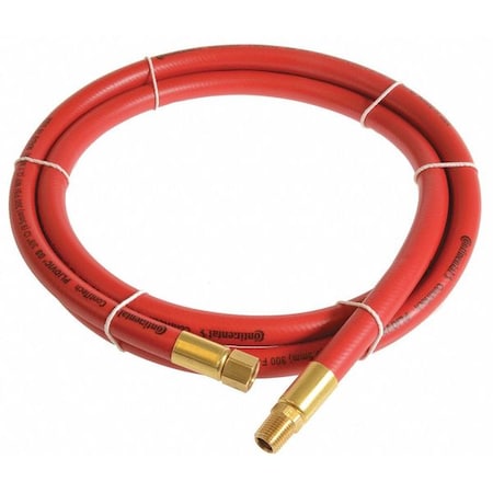 1/4" x 3 ft PVC Coupled Multipurpose Air Hose 300 psi RD