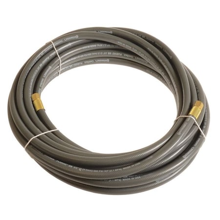 3/8" x 50 ft PVC Coupled Multipurpose Air Hose 300 psi GY