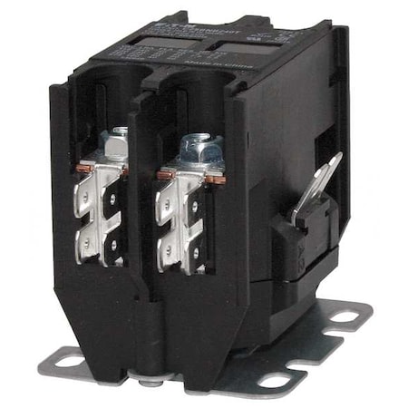 Definite Purpose Magnetic Contactor, 24V AC, 2 P, Non-Reversing, 1 Phase, Quick Connect