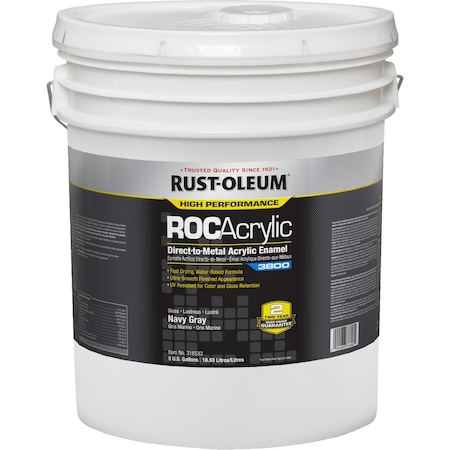 Acrylic Enamel Coating,Navy Gray,5 gal.