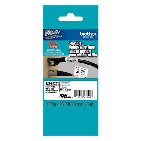 Flag Label, White, Polyester