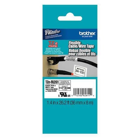 Flag Label, White, Polyester