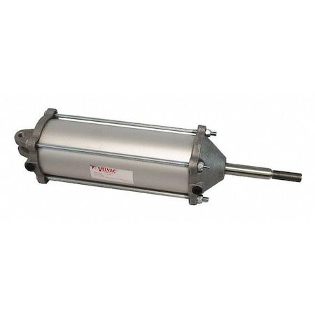 Air Cylinder, 3 1/2 in Bore, 8 17/25 in Stroke, Double Acting, Aluminum .