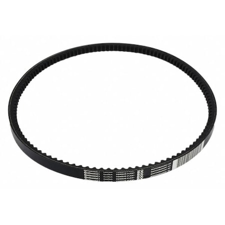 BX43 Cogged, Classical V-Belt, 46 in Outside Length, 21/32 in Top Width, 13/32" Thickness, 1 Ribs