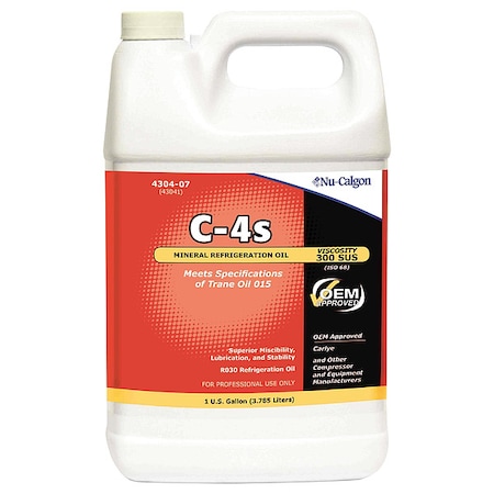 Refrigeration Lubricant,Mineral,1 gal