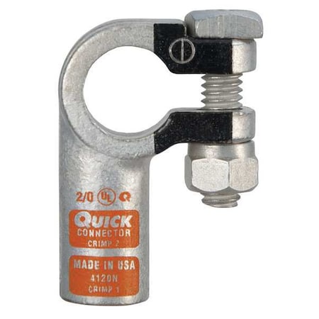Right Elbow Terminal,2/0 ga,Orng,Neg