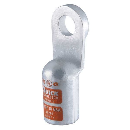 Mechanical Lug, 2/0 AWG Max, 3/8 in Stud, Copper