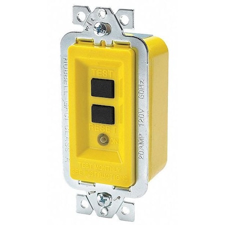 Yellow GFCI Module, 20A 120VAC