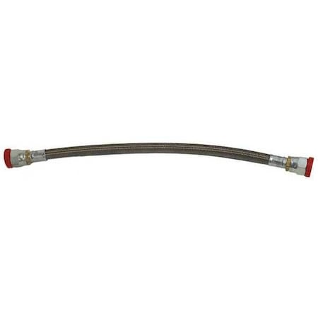 5/8" x 18" Stainless Steel Air Compressor Hose Silver