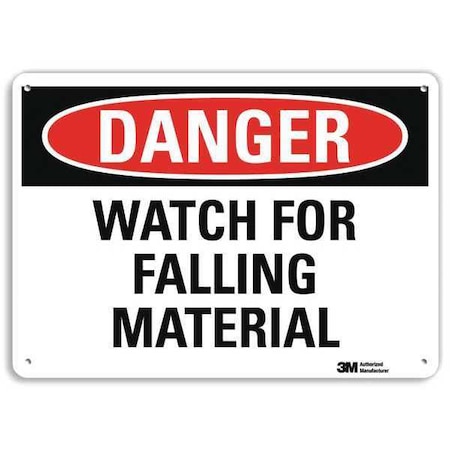 Danger Sign, 10 in H, 14 in W, Aluminum, Horizontal Rectangle, English, U3-2043-NA_14x10