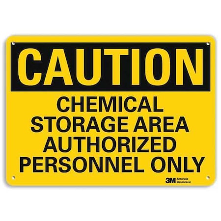 Caution Sign, 10 in H, 14 in W, Horizontal Rectangle, English, U4-1117-NA_14x10