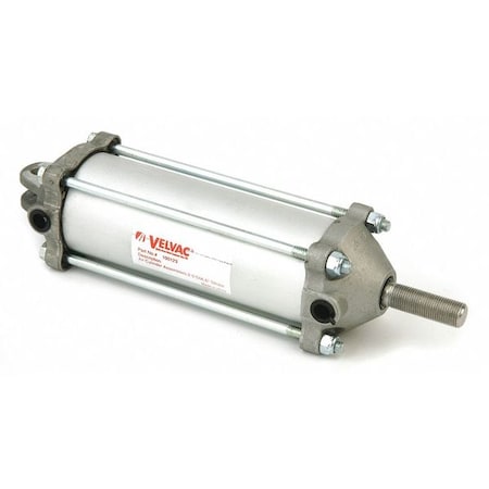 Air Cylinder, 2 1/2 in Bore, 6 in Stroke, Double Acting, Aluminum .