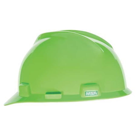 V-Gard Front Brim Hard Hat, Cap Style, Type 1, Class E, Staz-On Pinlock Suspension, Lime Green