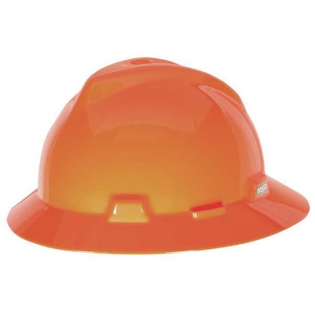 Hard Hat, V-Gard, Polyethylene, 4 Point Pinlock, Type 1, Class E, Hi-Vis Orange