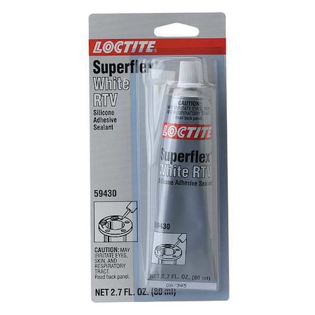 Sealant, 85 g, Tube, Whites, Silicone Base