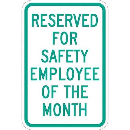 Employee Parking Sign,18" x 12, T1-1184-DG_12x18