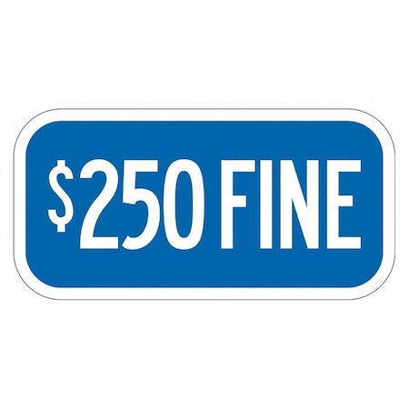Fine Supplemental Parking Sign,6" x 12, T1-2054-EG_12x6