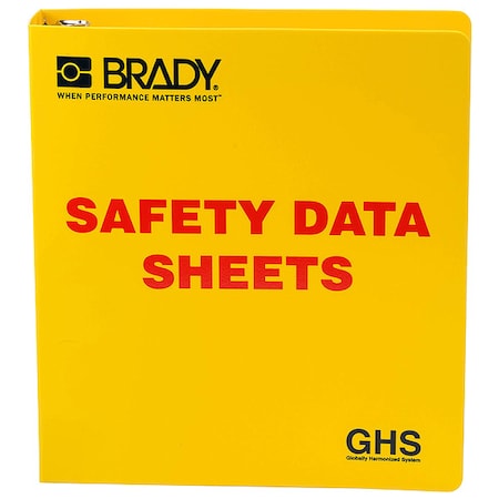 Binder, Safety Data Sheets, 11 3/4 in W, 11 5/8 in H