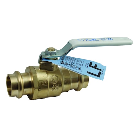 1-1/4" Press Brass Ball Valve Inline