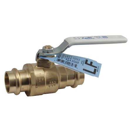 1-1/4" Press Brass Ball Valve Inline