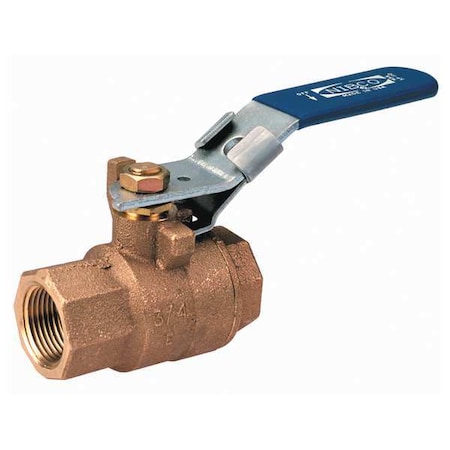 1" FNPT Bronze Ball Valve Inline