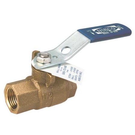 1" FNPT Bronze Ball Valve Inline