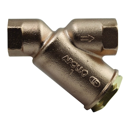 Y Strainer, 1-1/4" Pipe, FNPT x FNPT, Lead Free Bronze, 400 psi at 210 Degrees F WOG