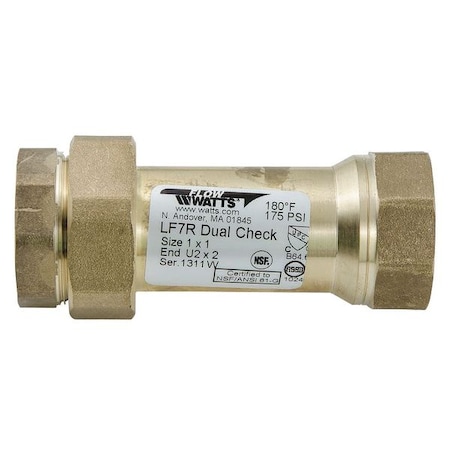 1" FNPT Bronze Dual Check Valve