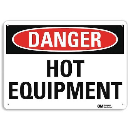 Danger Sign, 10 in H, 14 in W, Aluminum, Horizontal Rectangle, English, U3-1655-NA_14x10