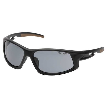 Ironside, Safety Glasses, Anti-Fog, Anti-Static & Anti-Scratch, Gray Lens, Black, Tan Frame