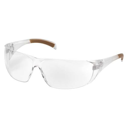 Billings, Safety Glasses, Anti-Scratch, Clear Lens, Clear Frame, Frameless