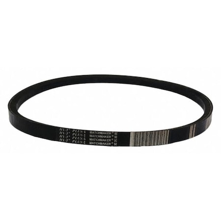 C109 Classical V-Belt, 113 in Outside Length, 7/8 in Top Width, 17/32" Thickness, 1 Ribs