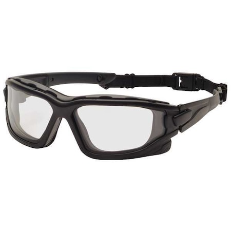 I-Force Slim, Safety Glasses, Anti-Fog, Anti-Static & Anti-Scratch, Clear Lens, Black Frame