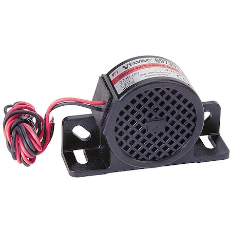 Back up Alarm,87dB,Black,2-3/4 In H