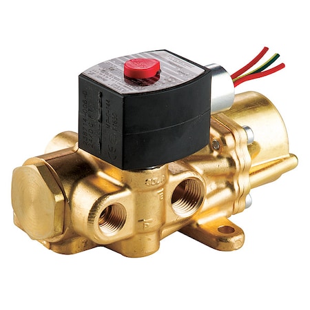 Solenoid Valve, 4-Way, 2-Position, Universal, 3/8 in Pipe Size, 24V DC, NAMUR Mount, Direct Acting