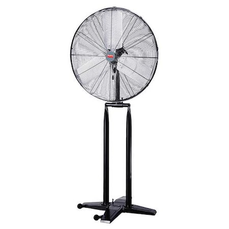 Light Duty Industrial Fan, Foldable Pedestal Mount, 30 in Blade Dia, 120V, 4,650/7,250 cfm