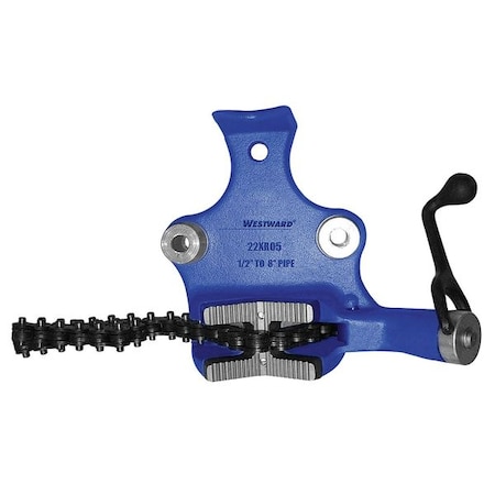 Bench Chain Vise,Top Screw,1/2 to 8 in