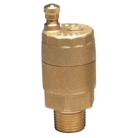 Automatic Air Vent Valve,1 In,Brass