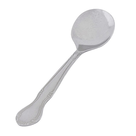 Bouillon Spoon,6 in L,Silver,PK36