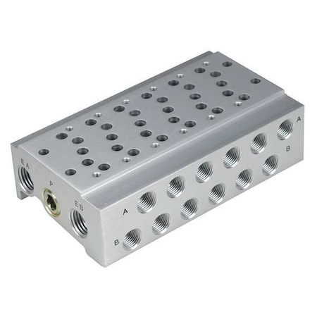 Valve Manifold,6 Station,1/8 NPT