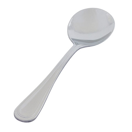 Bouillon Spoon,5 3/4 in L,Silver,PK12