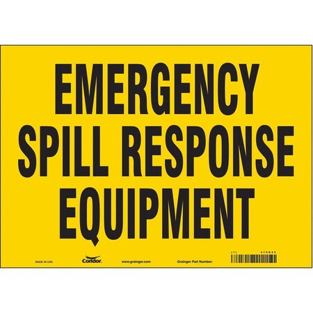 Emergency Spill Response Equipment, 14 in W x 10 in H, Horizontal Rectangle, Vinyl, 470N22
