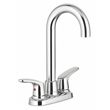 Gooseneck Bar Faucet, Manual, 4" Mount, 2 Hole Residential