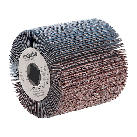 Interleaved Flap Wheel,4-1/8 In,180Grit