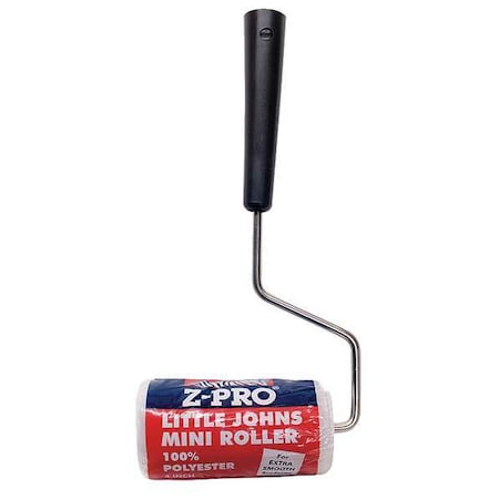Paint Roller Frame & Cover, Cage, Plastic Handle, 4" Rollers