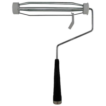 Paint Roller Frame, 5 Wire Cage, Plastic Handle, 9" Rollers
